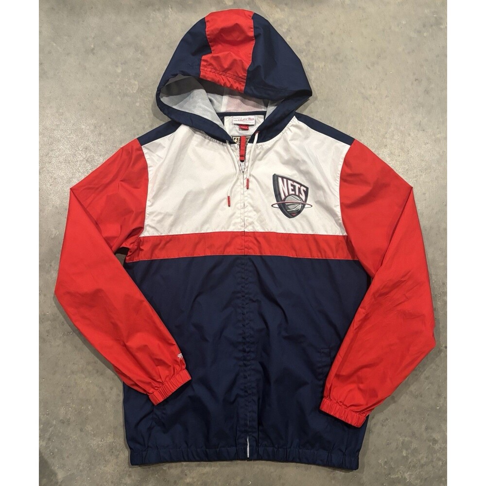 Mitchell & Ness Brooklyn Nets Hardwood Classics Full-Zip Jacket Mens Medium